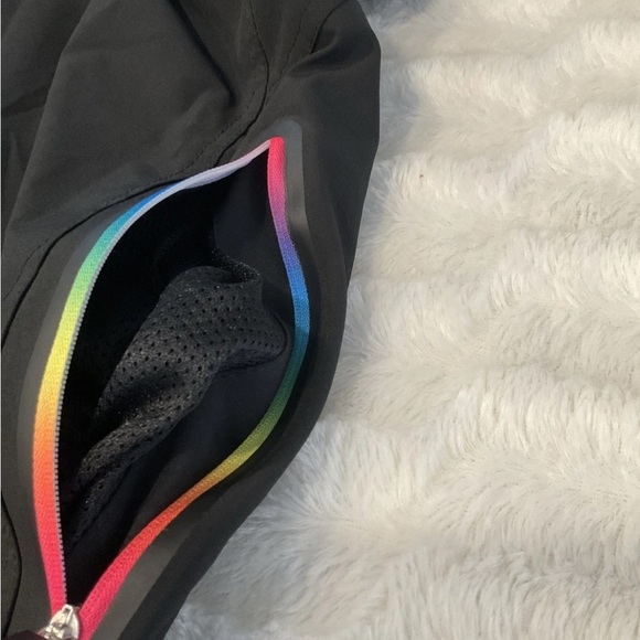 OP Shorts Mens OpFlex 4 Way Stretch Black Tie Front Rainbow Zipper Size 34 - Picture 5 of 8